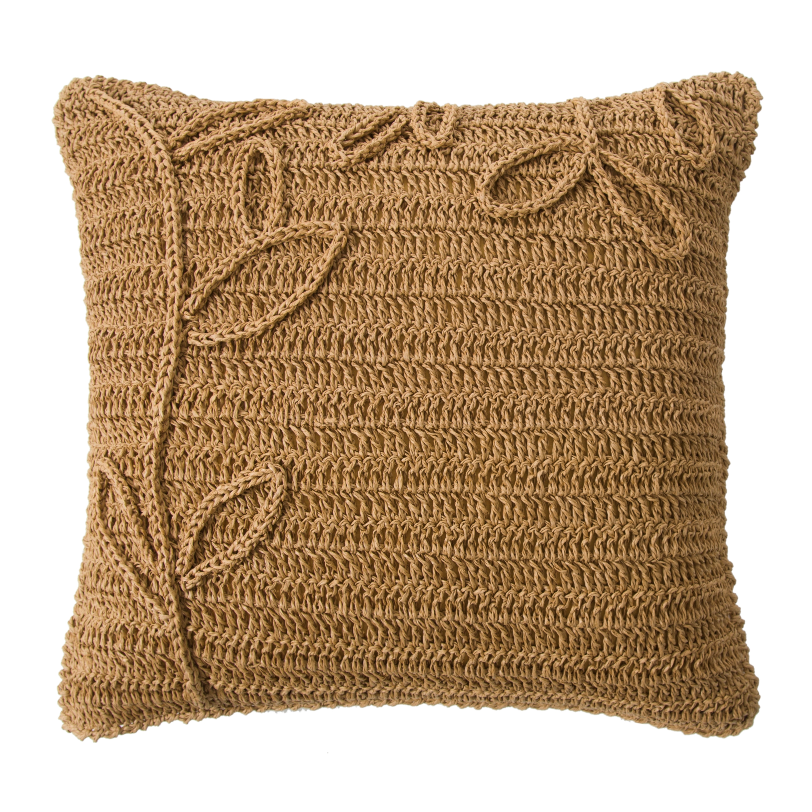 VANESSA FLORAL KIRLENT NATUREL 45X45