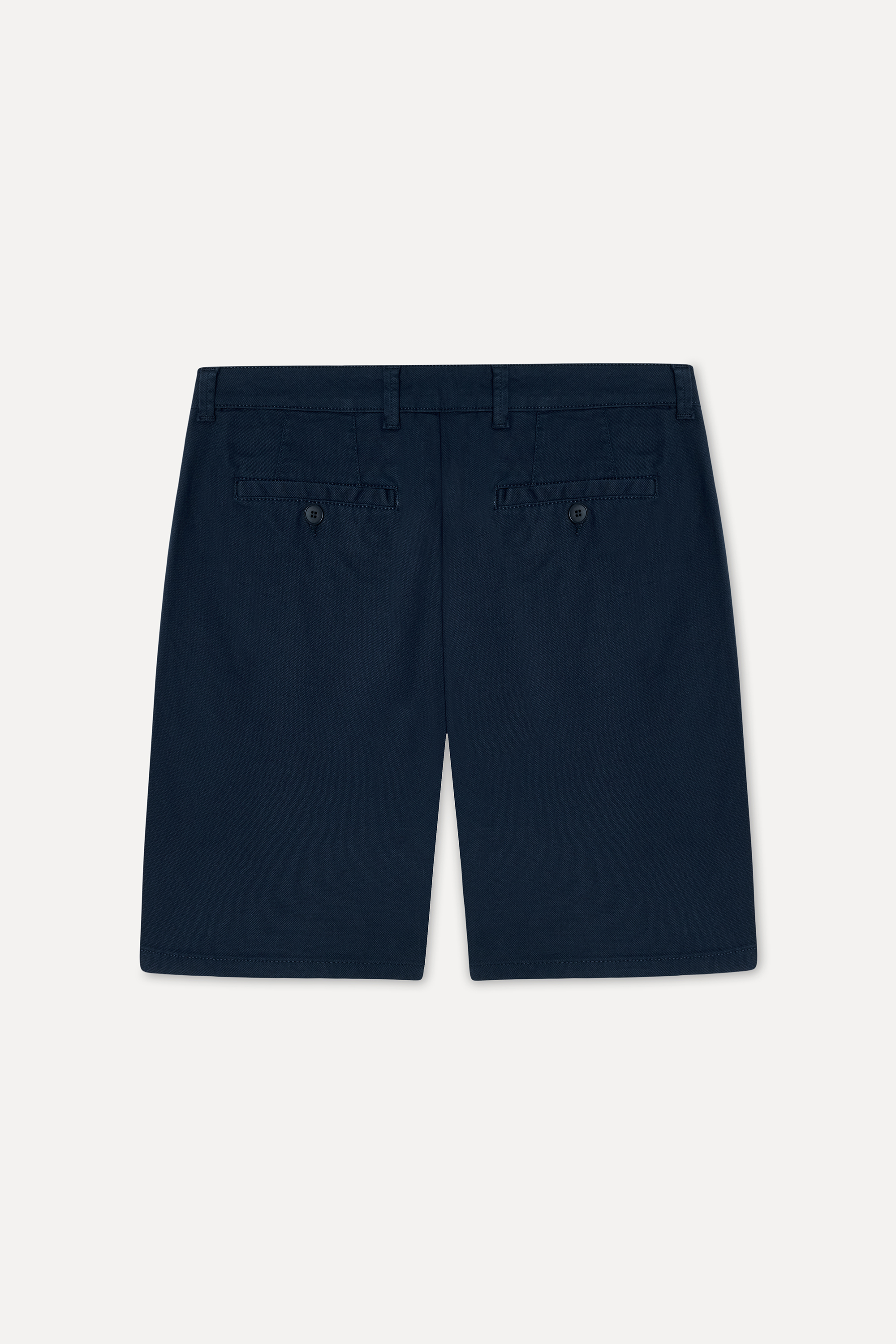 Erkek Lacivert Straight Fit Chino Şort