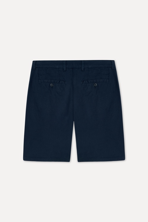 Erkek Lacivert Straight Fit Chino Şort