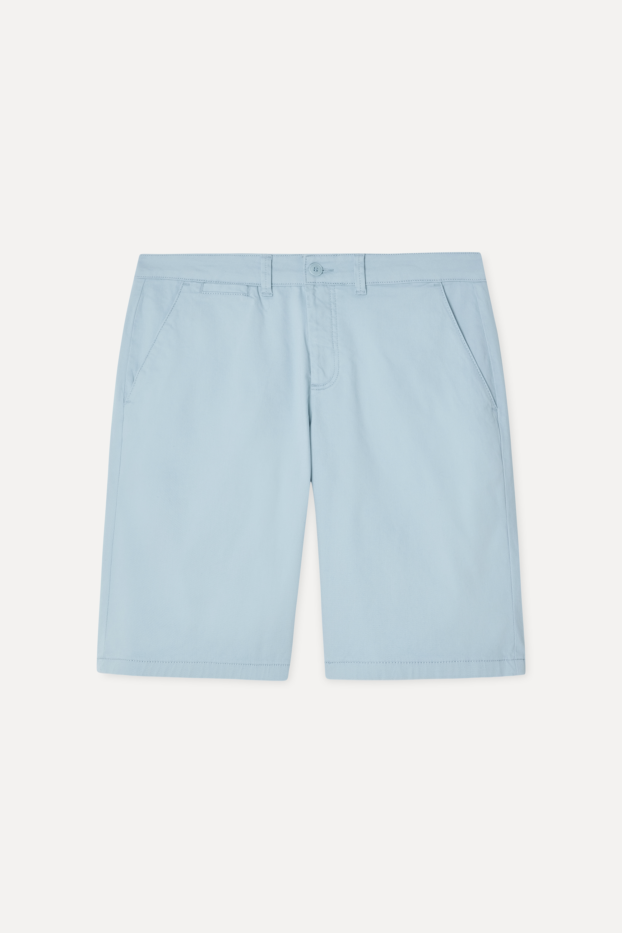 Erkek Mavi Straight Fit Chino Şort