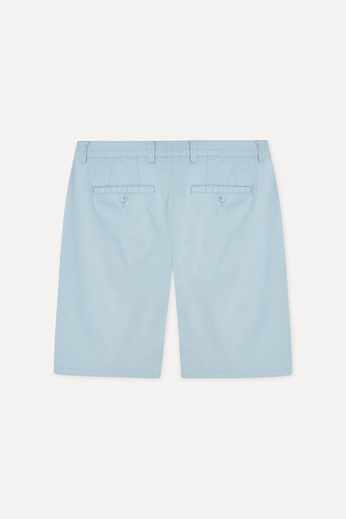 Erkek Mavi Straight Fit Chino Şort
