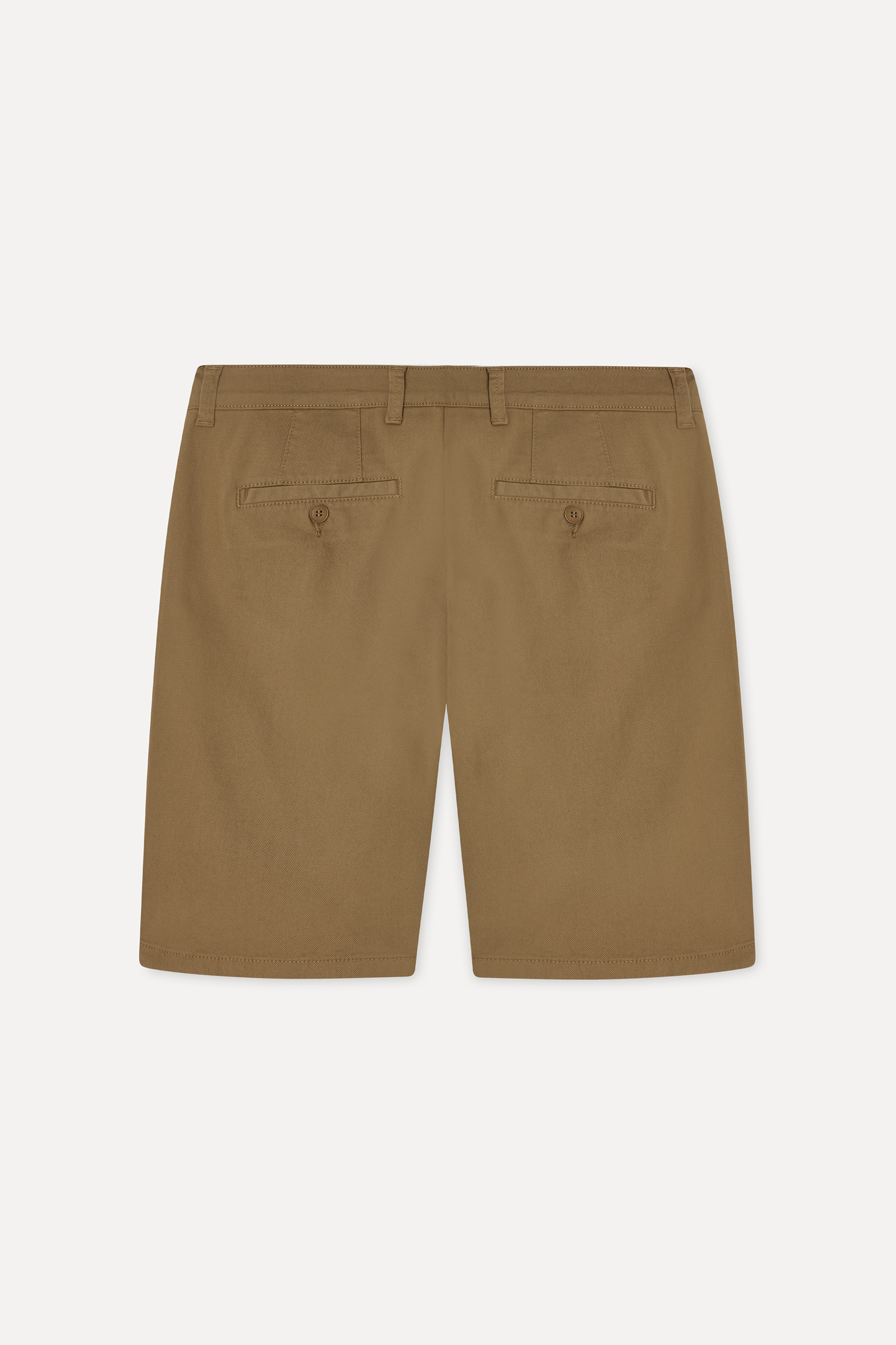 Erkek Kahverengi Straight Fit Chino Şort
