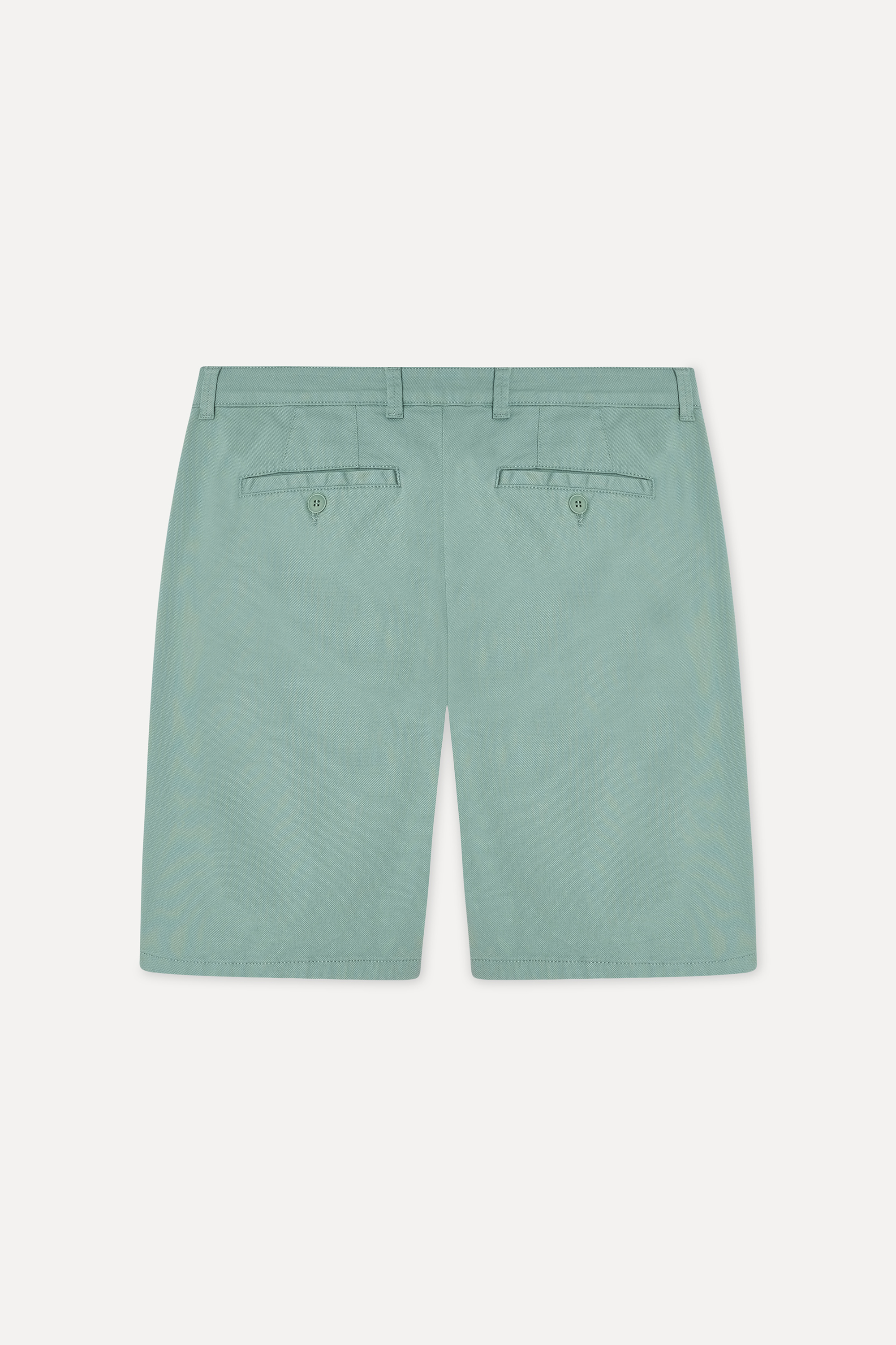 Erkek Yeşil Gri Straight Fit Chino Şort