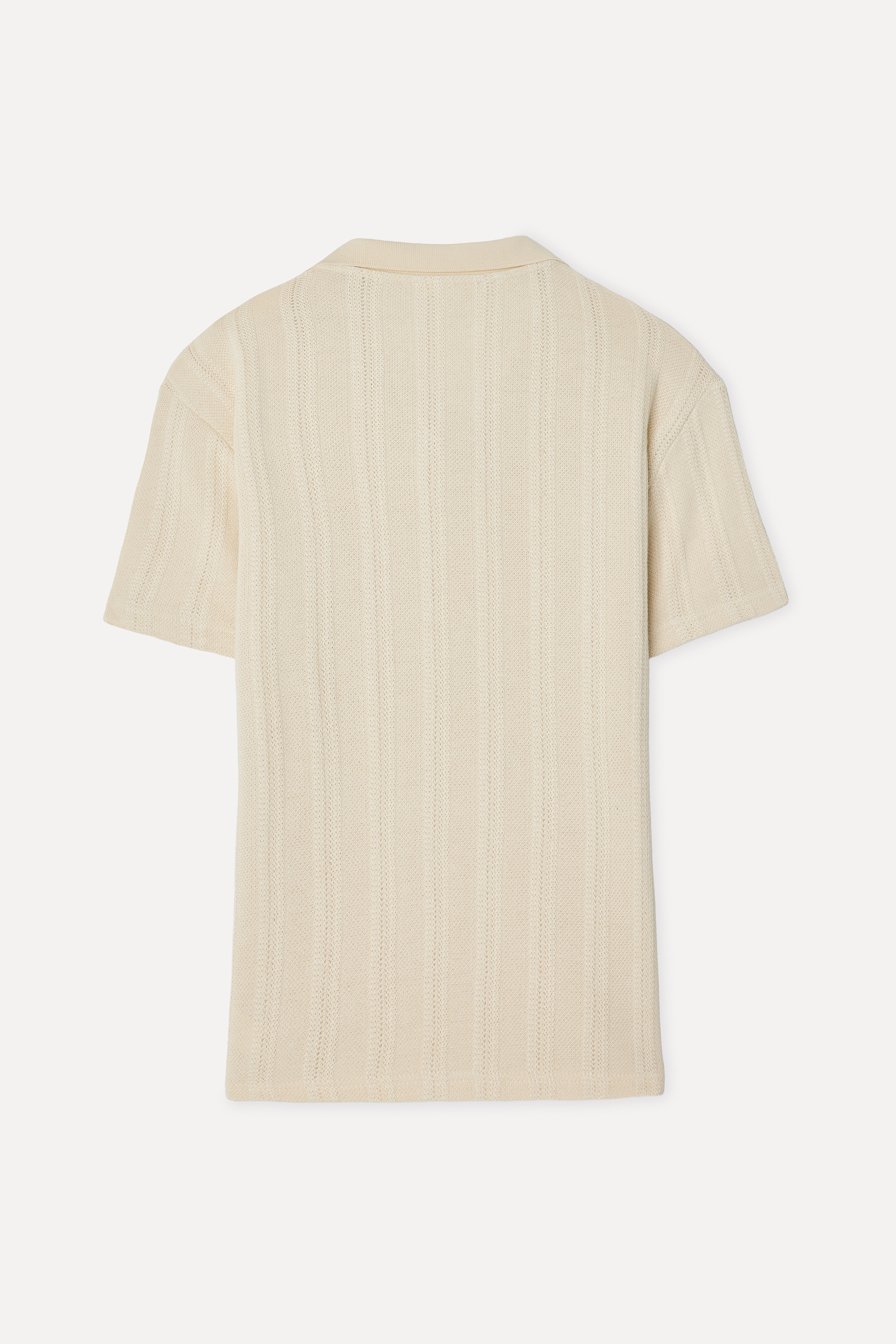 Erkek Ekru Comfort Fit Polo Yaka T-Shirt