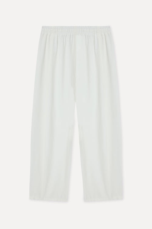 Kadın Ekru Comfort Fit Chino Pantolon