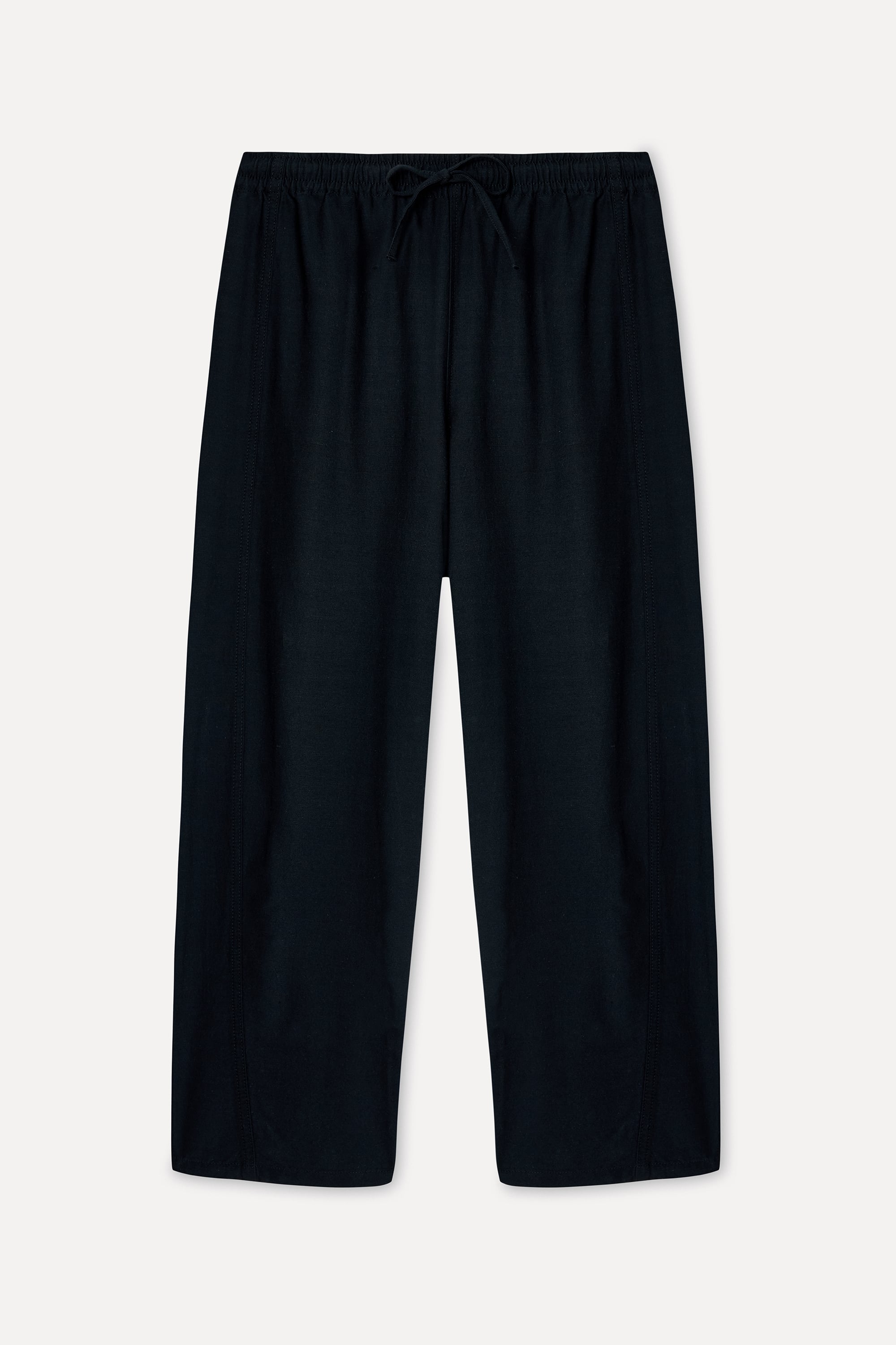Kadın Siyah Comfort Fit Chino Pantolon
