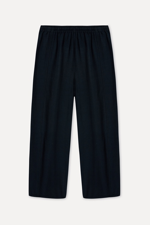  Kadın Siyah Comfort Fit Chino Pantolon
