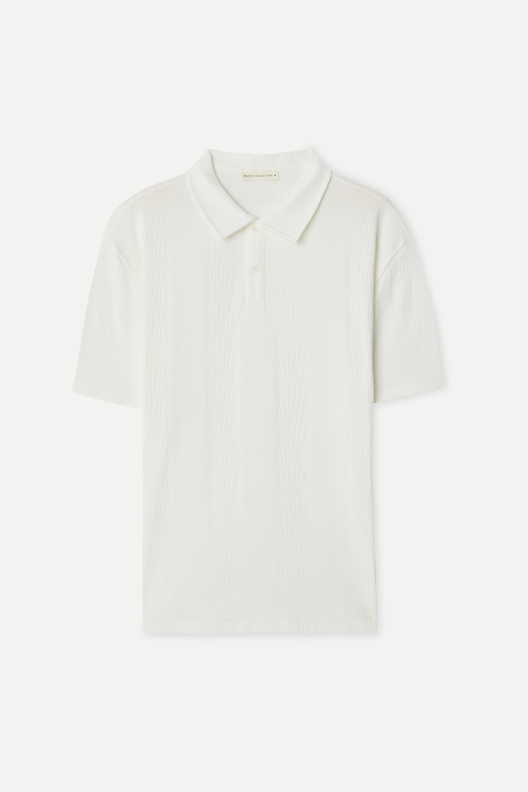Erkek Kırık Beyaz Comfort Fit Polo Yaka T-Shirt