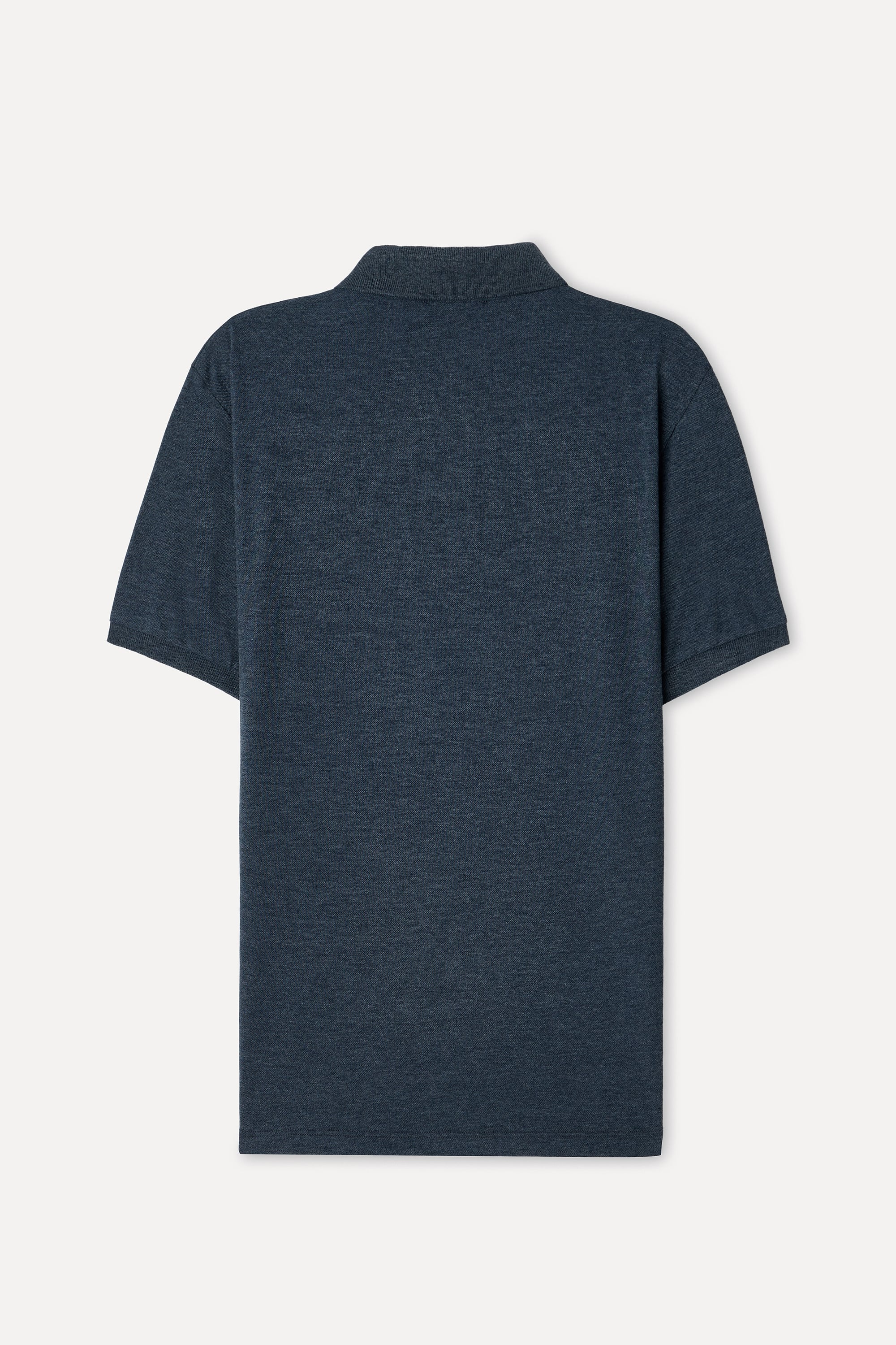 Erkek Lacivert Nakışlı Polo Yaka T-Shirt