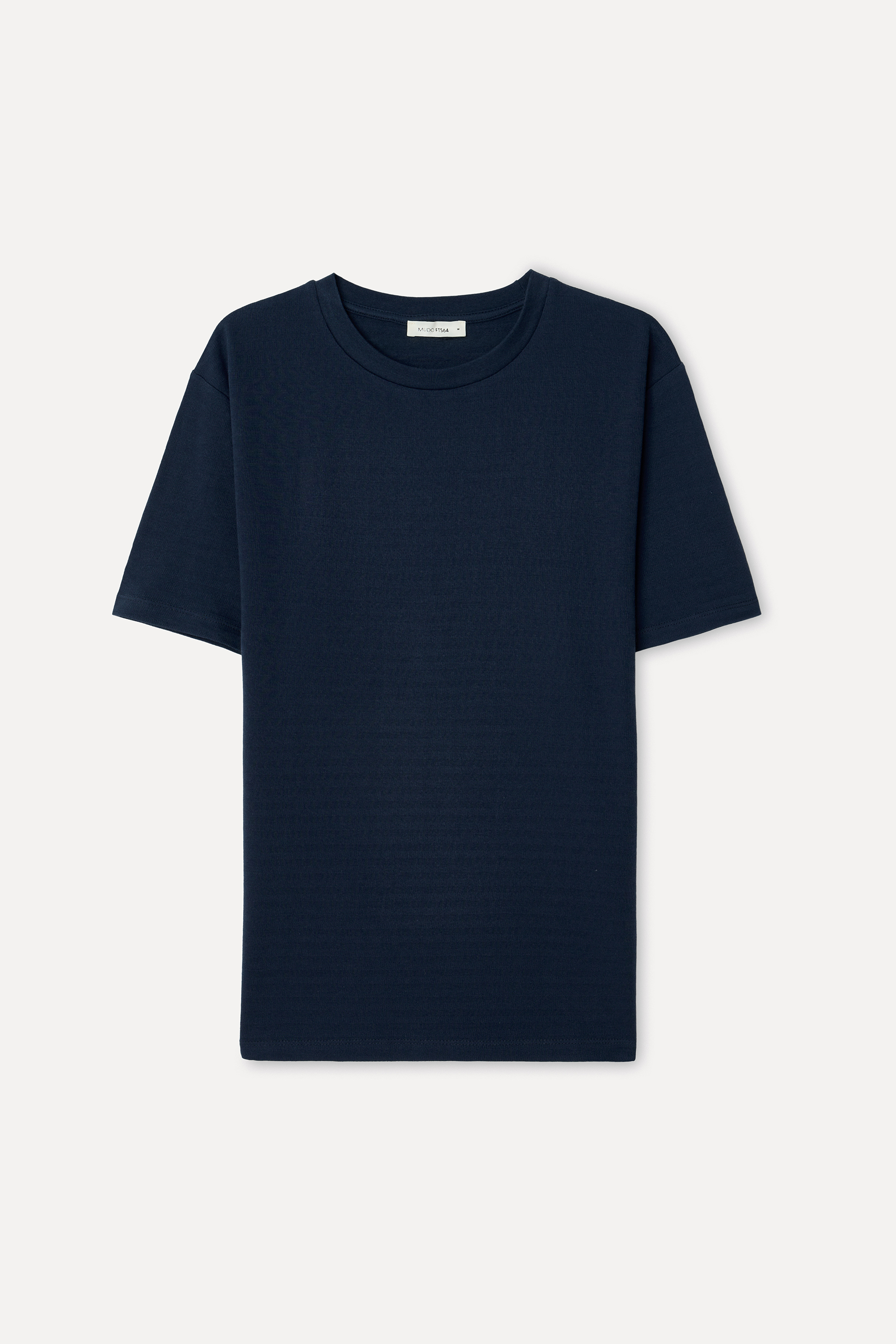 Erkek Lacivert Comfort Fit Bisiklet Yaka T-Shirt