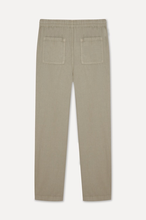 Erkek Vizon Rengi Straight Fit Chino Pantolon