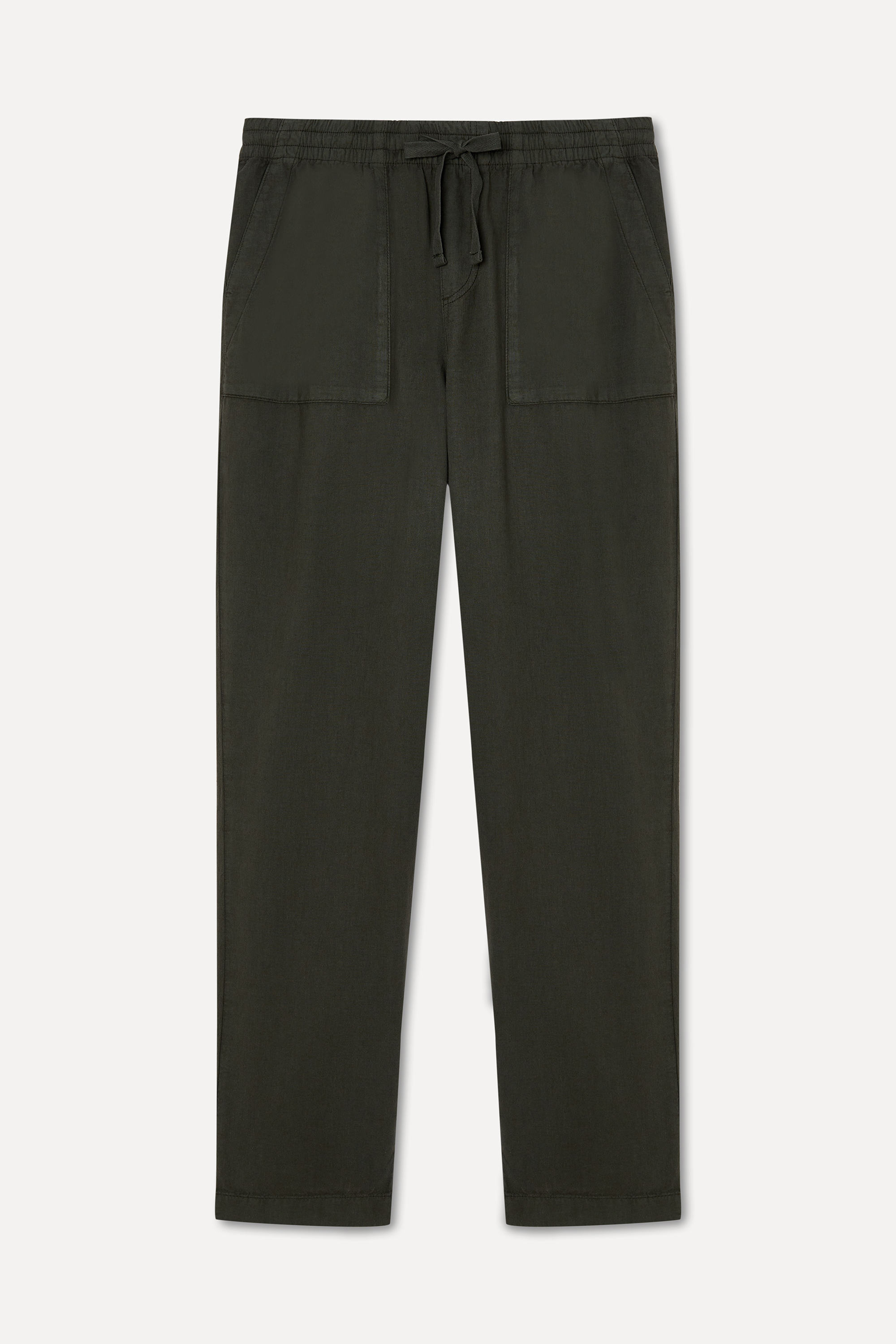 Erkek Haki Straight Fit Chino Pantolon