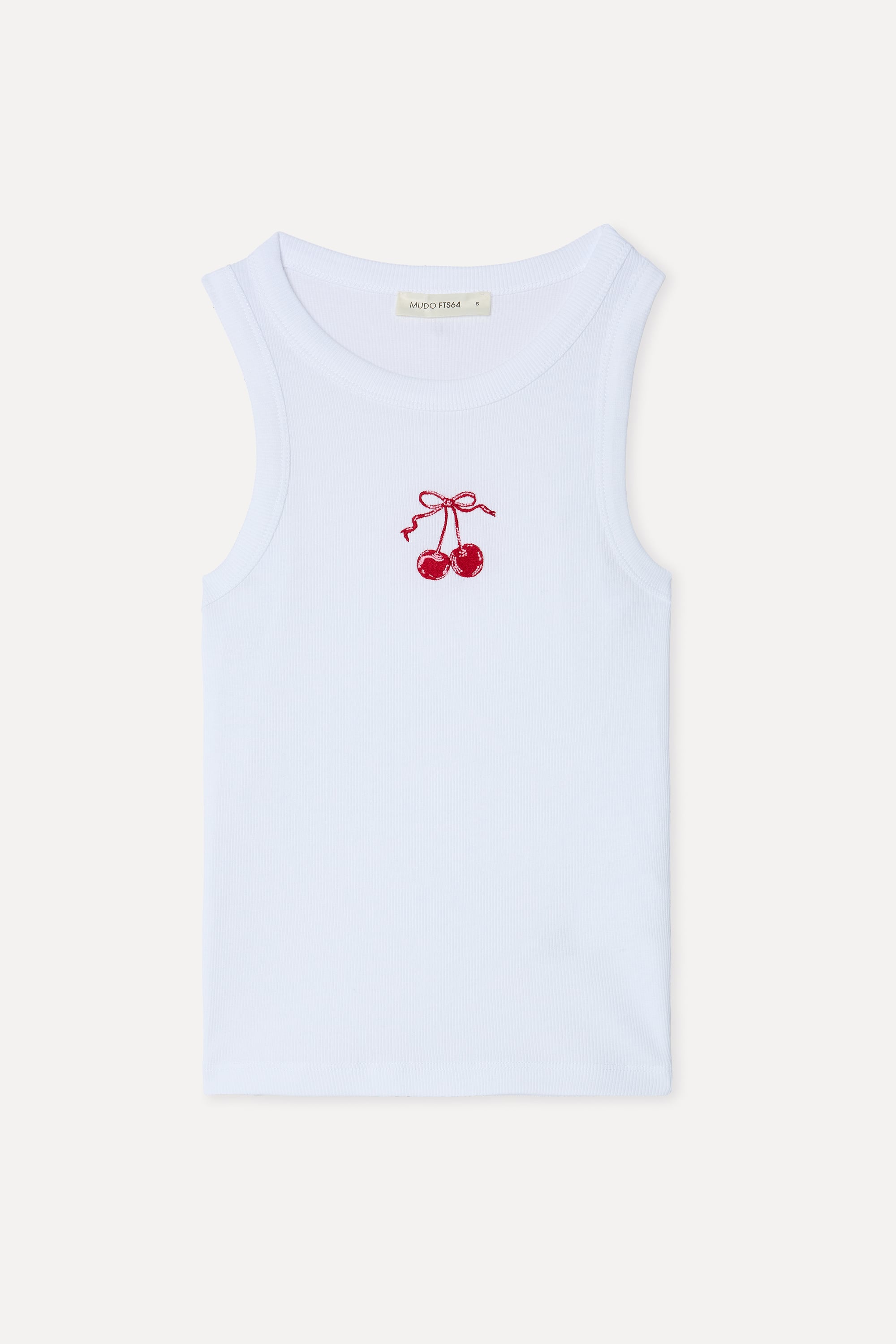 Kadın Beyaz Nakışlı Fitted Bisiklet Yaka Atlet