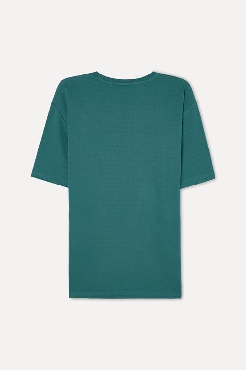 Erkek Yeşil Comfort Fit Bisiklet Yaka T-Shirt