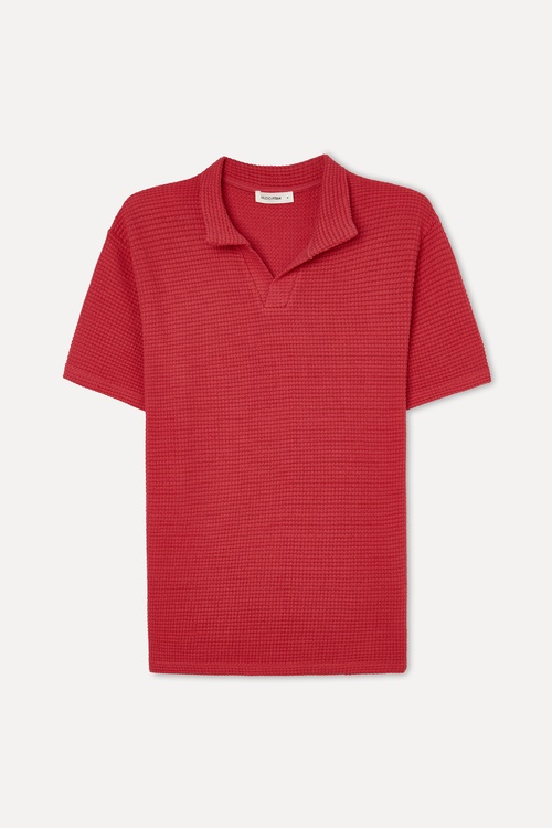 Erkek Kırmızı Polo Yaka T-Shirt