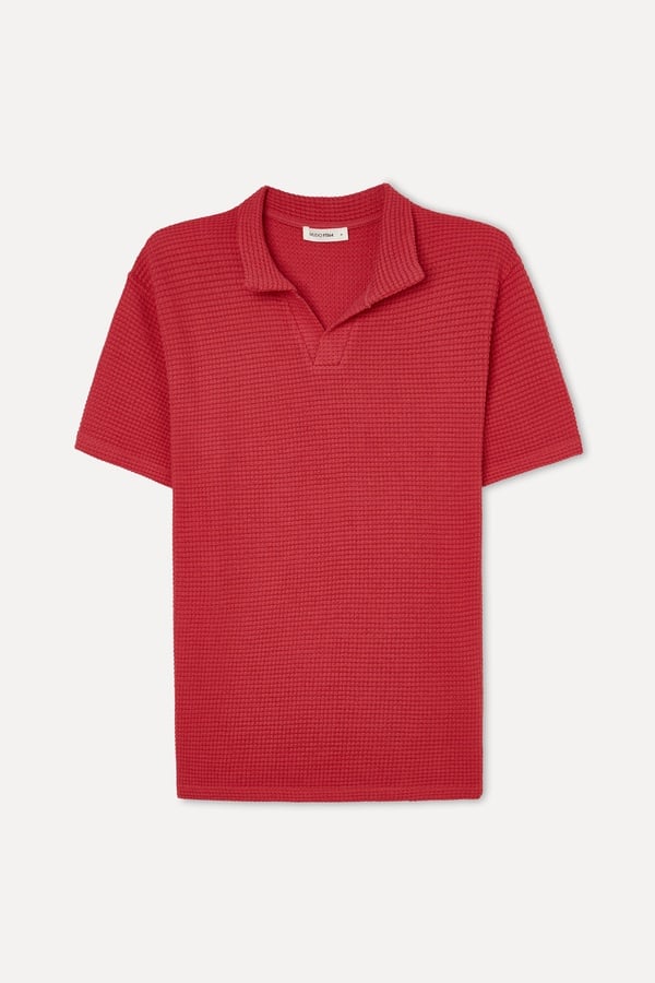 Erkek Kırmızı Polo Yaka T-Shirt