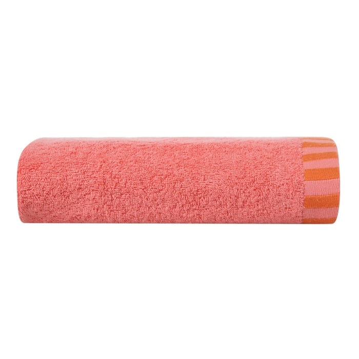 NOVA YÜZ HAVLUSU PEMBE TURUNCU 50X80