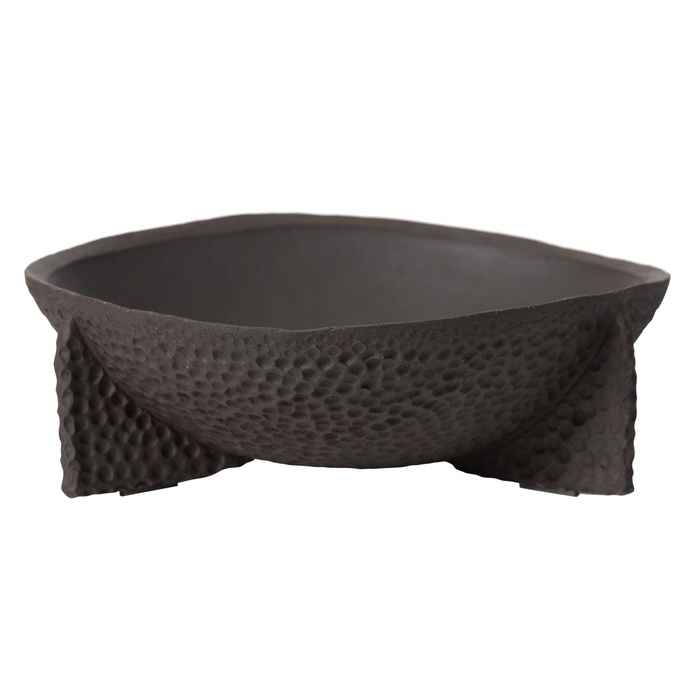 Mudo Home X İDEALİST Terra Brown Design Dekoratif Kase 25X7 Cm