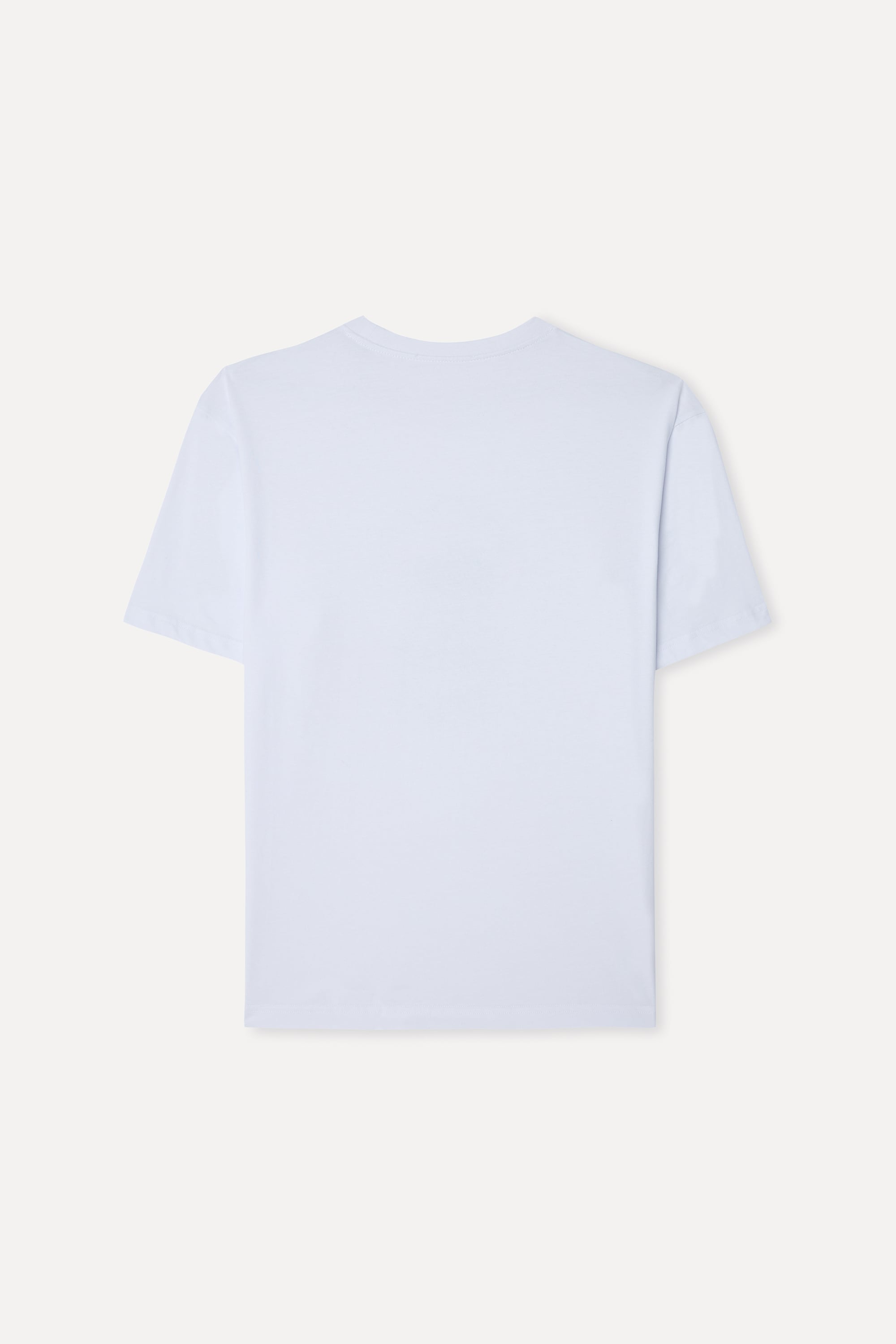 Mudo X Bozburun YC Erkek Kırık Beyaz Baskılı Bisiklet Yaka T-Shirt