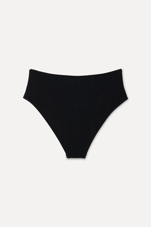 Kadın Siyah Toka Detaylı Bikini Altı