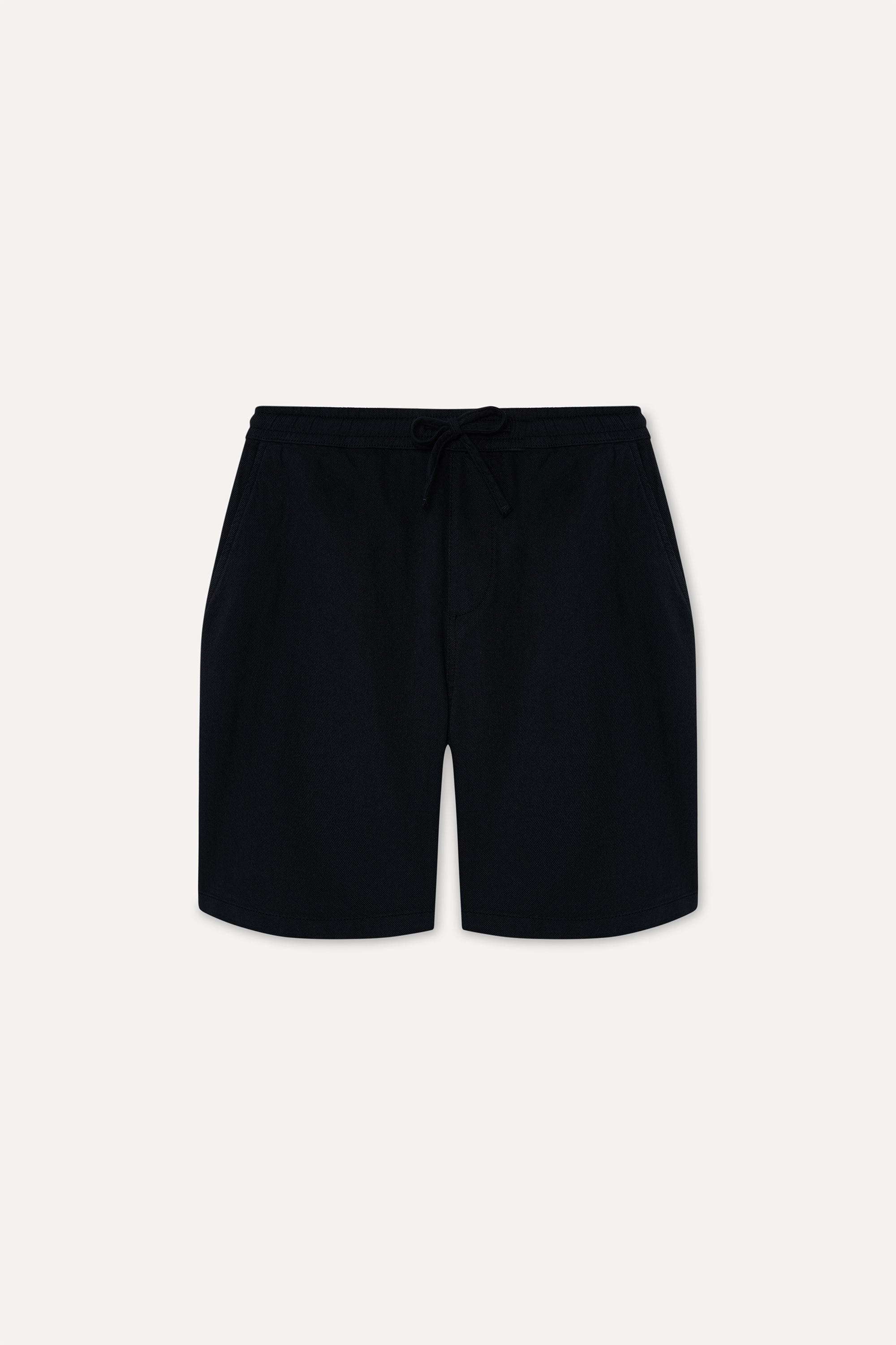 Erkek Siyah Straight Fit Şort
