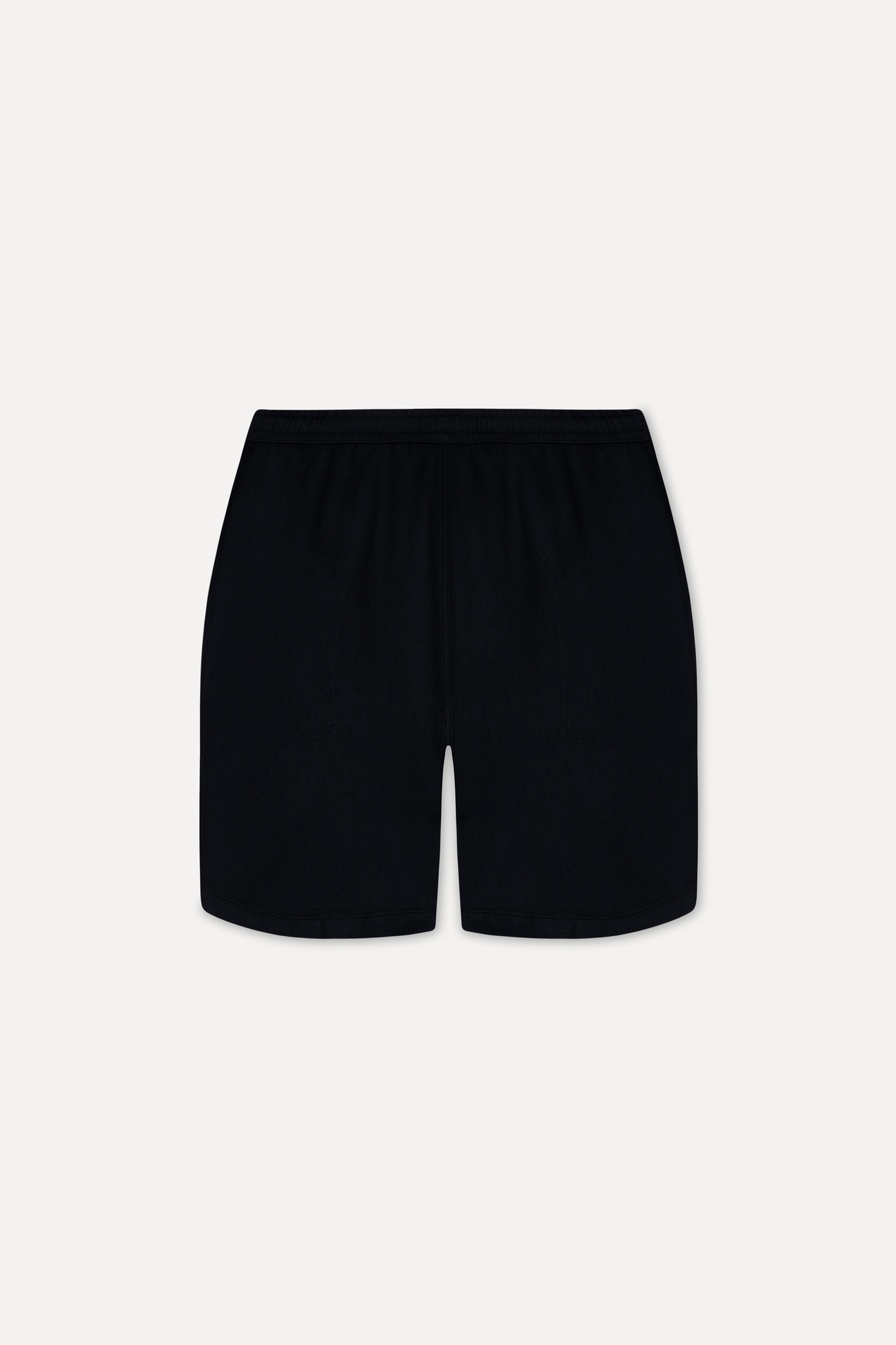 Erkek Siyah Straight Fit Şort