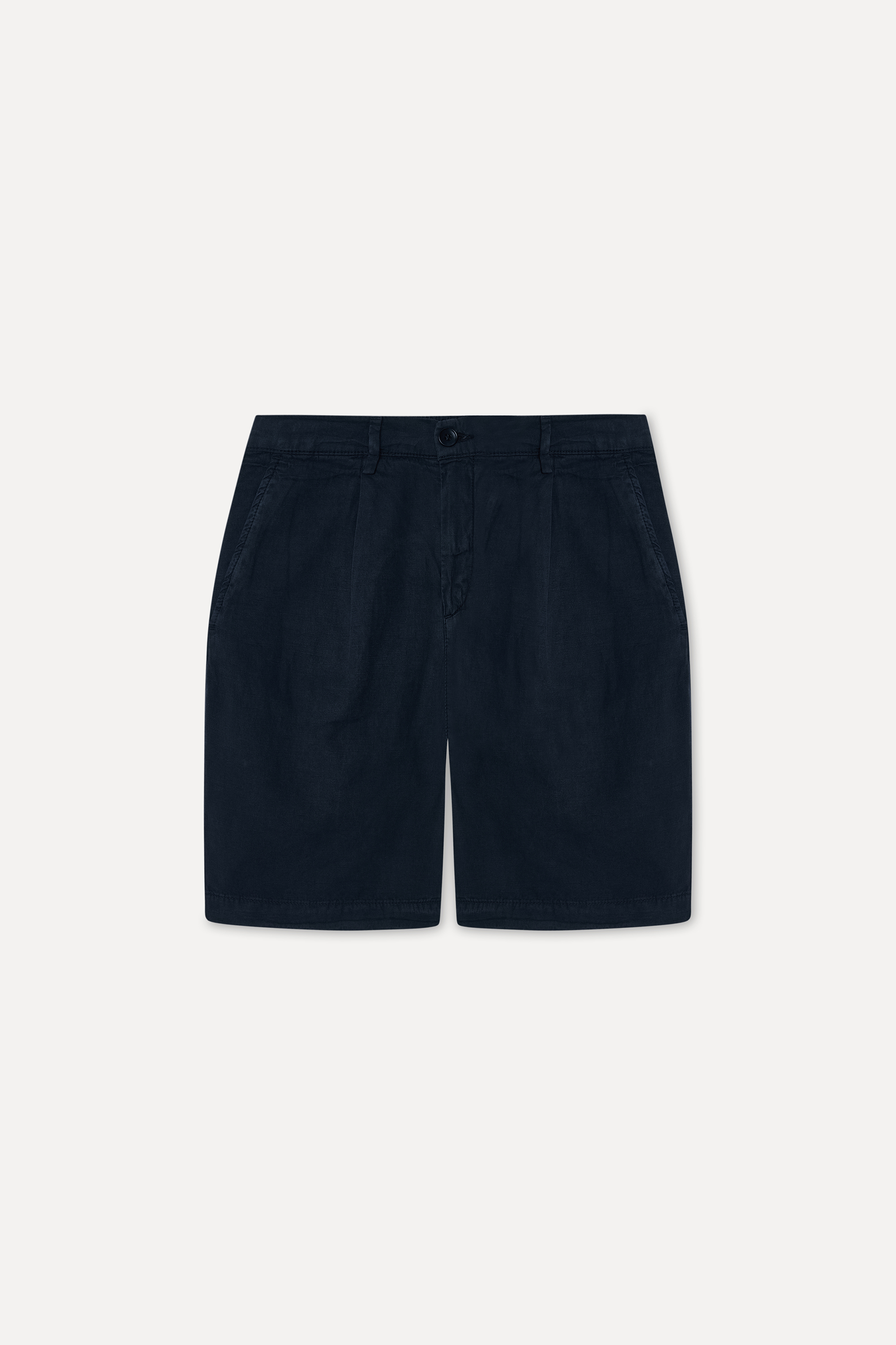 Erkek Lacivert Straight Fit Şort