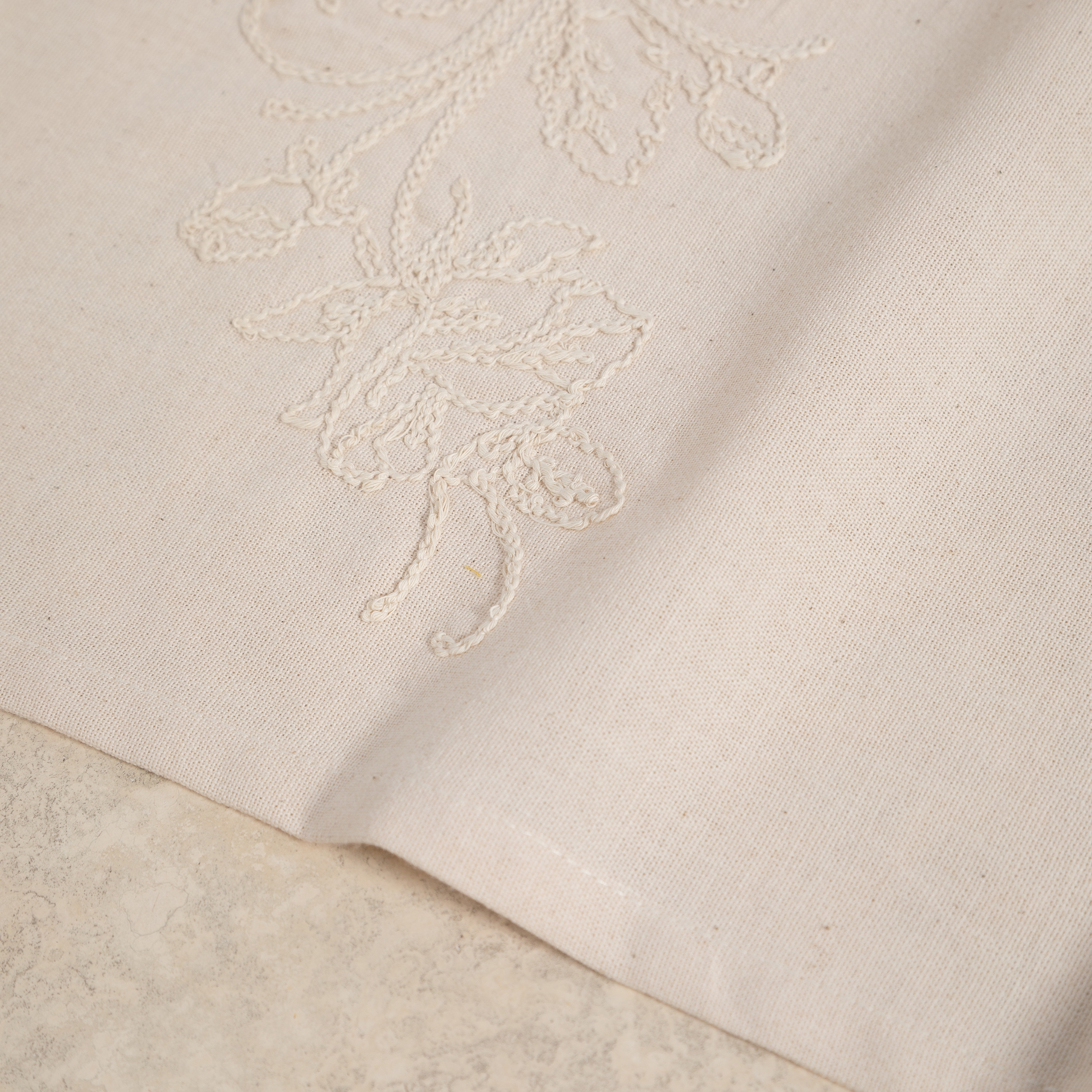 LILY İŞLEMELİ RUNNER EKRU 50X130
