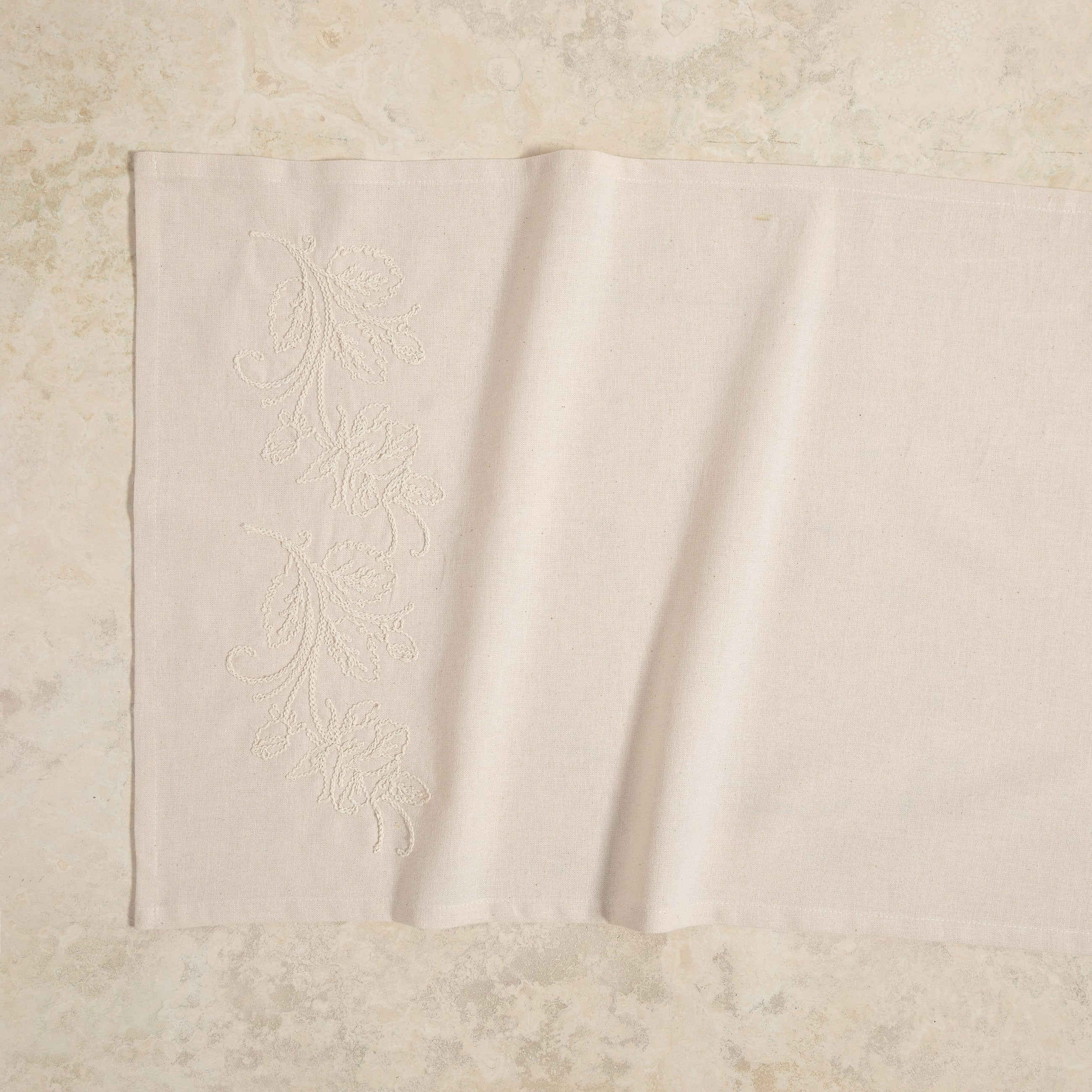 LILY İŞLEMELİ RUNNER EKRU 50X130
