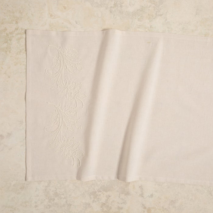 LILY İŞLEMELİ RUNNER EKRU 50X130