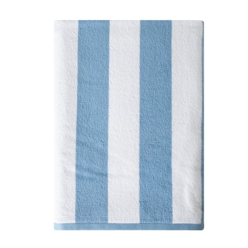 NOVA PLAJ HAVLUSU MAVİ BEYAZ 80X160