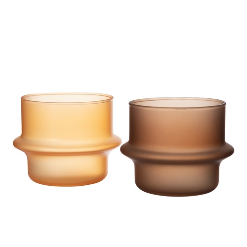 Mudo Home X İDEALİST Duo Bardak 2'Li Set Amber&Turuncu