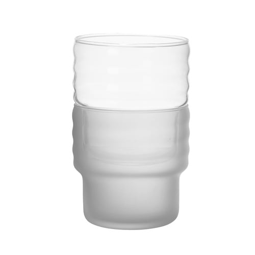 Mudo Home X İDEALİST Strata Bardak Mat & Parlak Şeffaf 2'Li Set