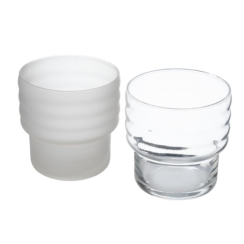 Mudo Home X İDEALİST Strata Bardak Mat & Parlak Şeffaf 2'Li Set