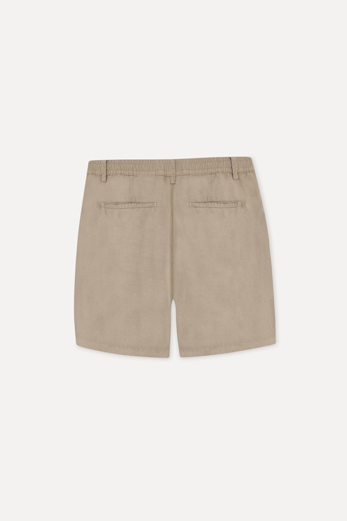  Erkek Bej Rengi Straight Fit Şort