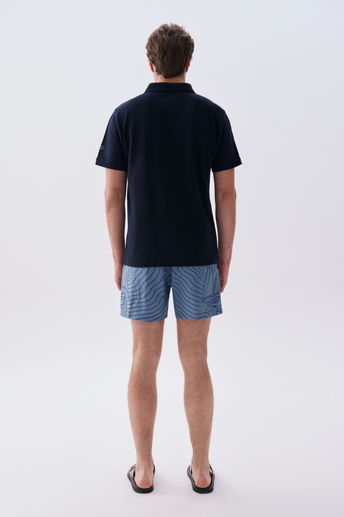 Mudo X Bozburun YC Erkek Nakışlı Polo Yaka T-Shirt