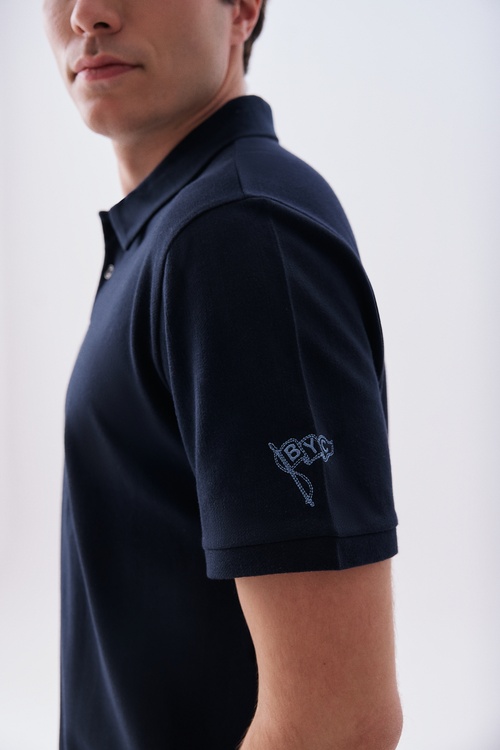 Mudo X Bozburun YC Erkek Nakışlı Polo Yaka T-Shirt