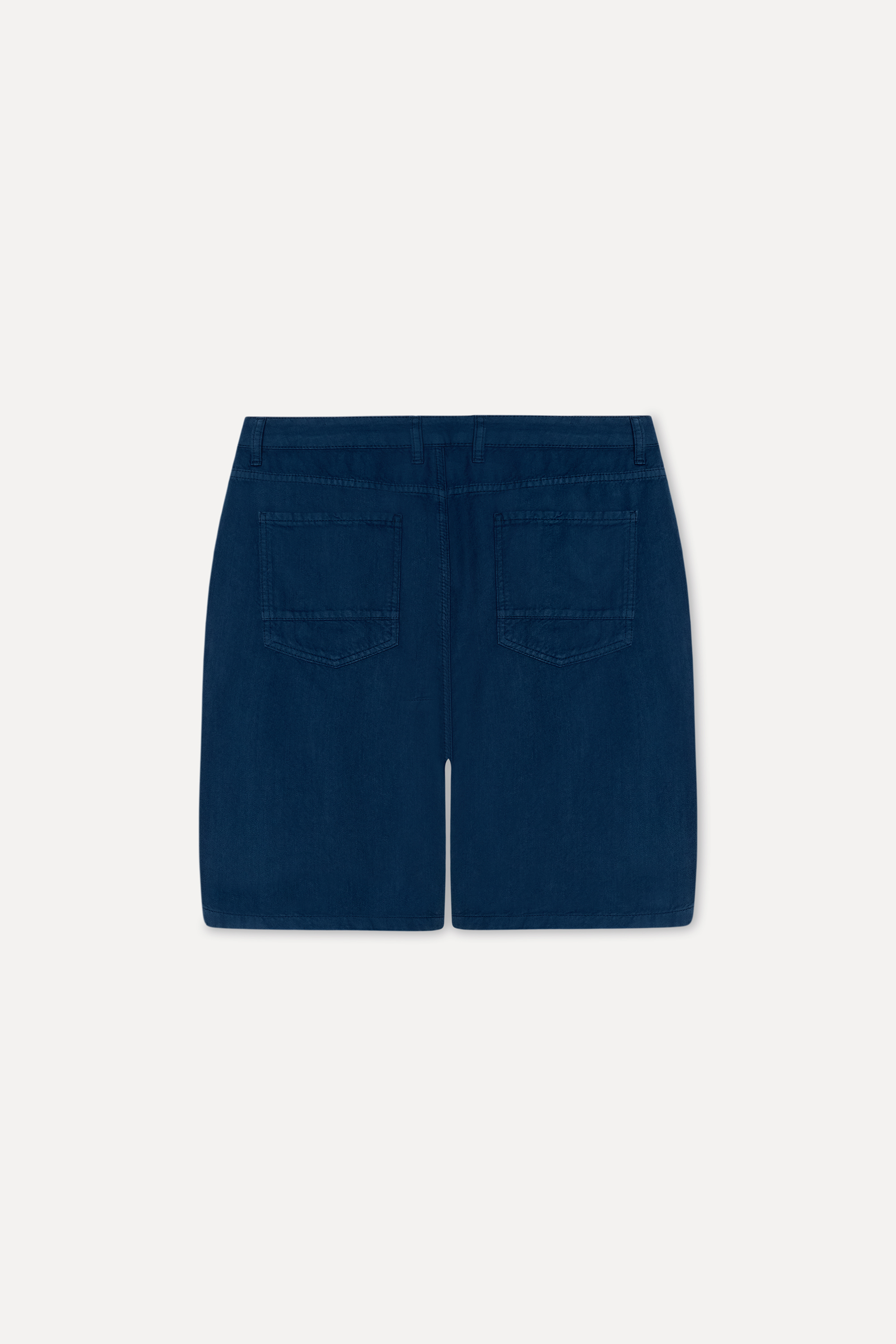 Erkek İndigo Straight Fit Şort