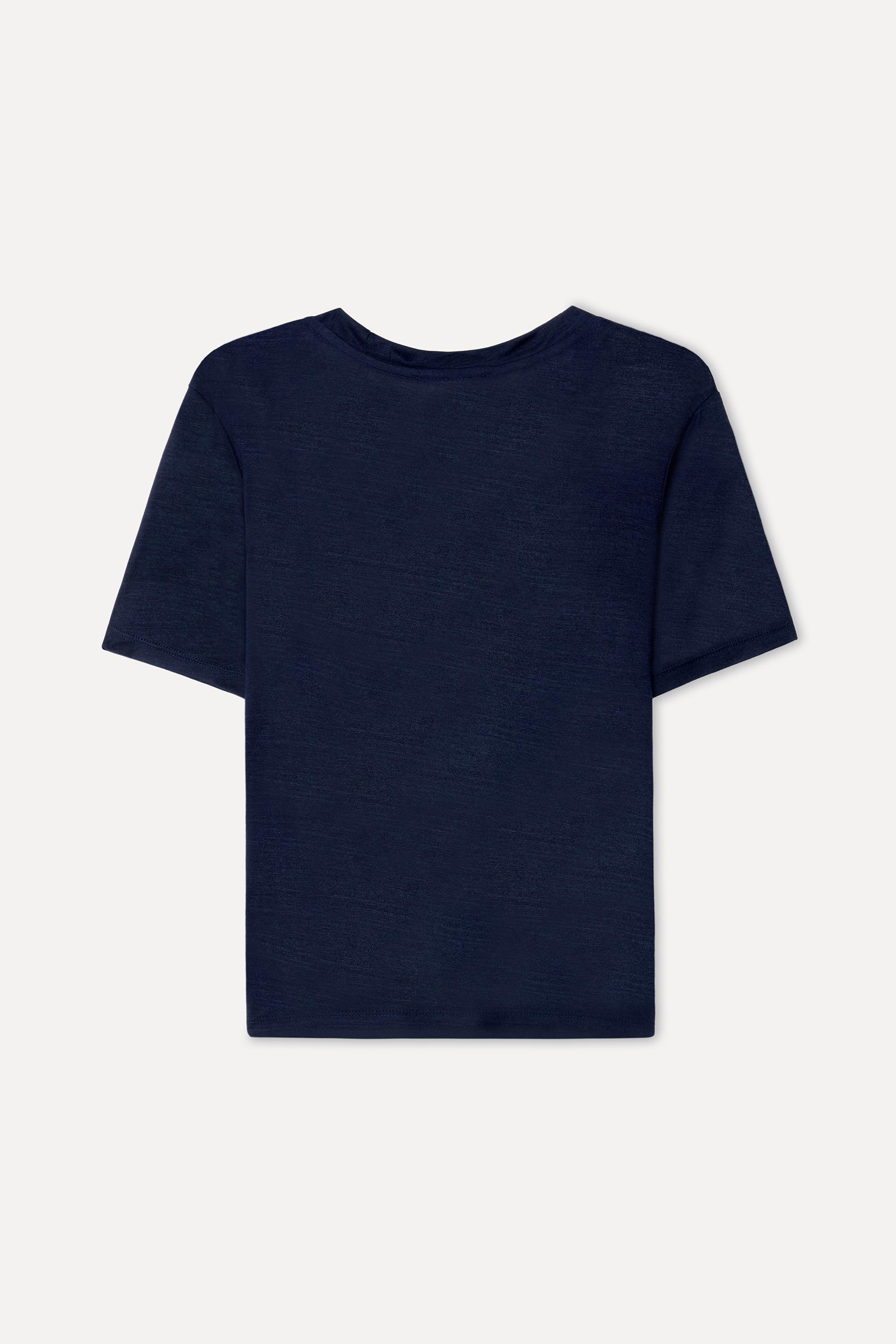 Kadın Lacivert V Yaka Modal T-Shirt