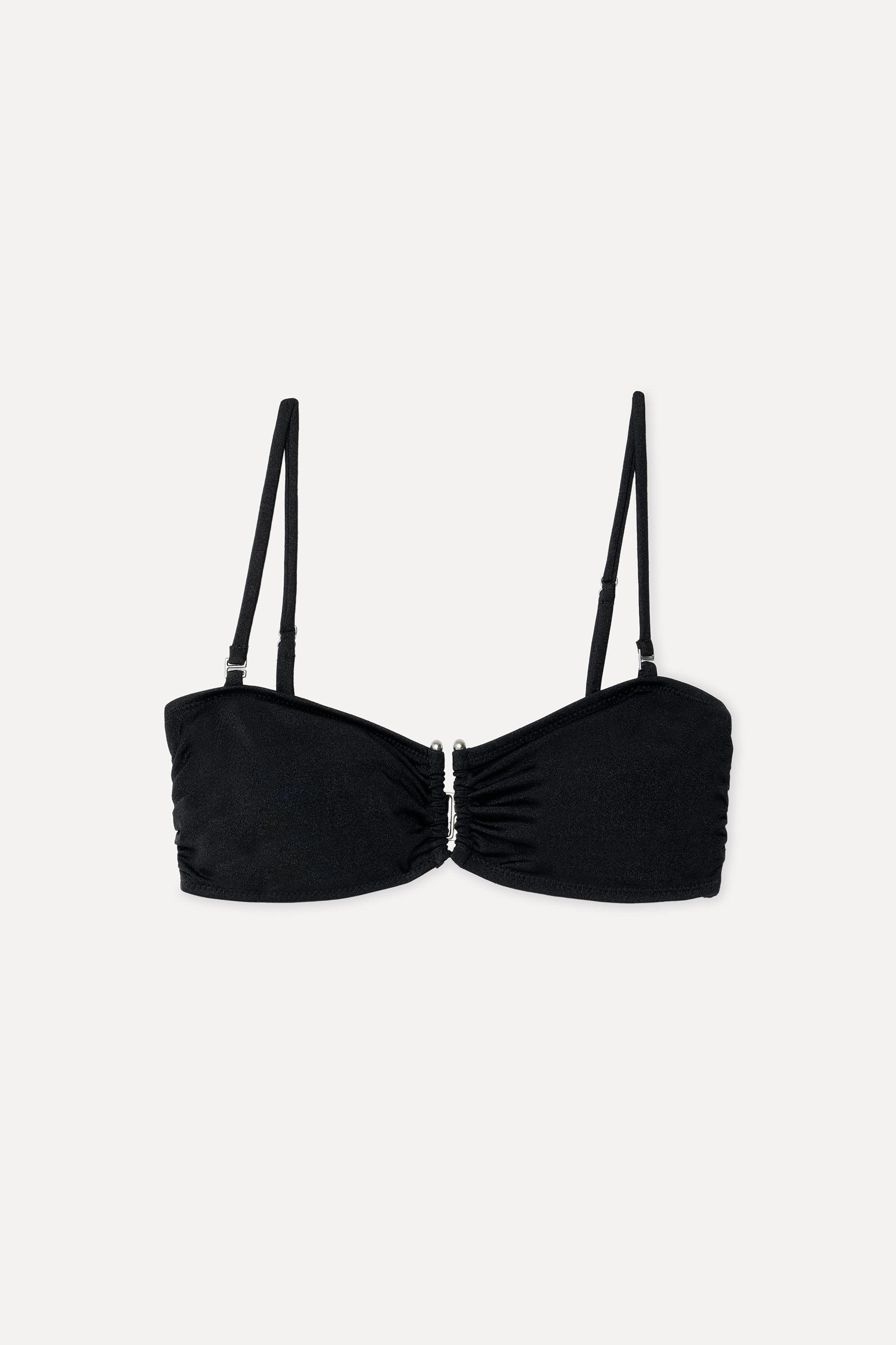 Kadın Siyah Tokalı Bikini Üstü