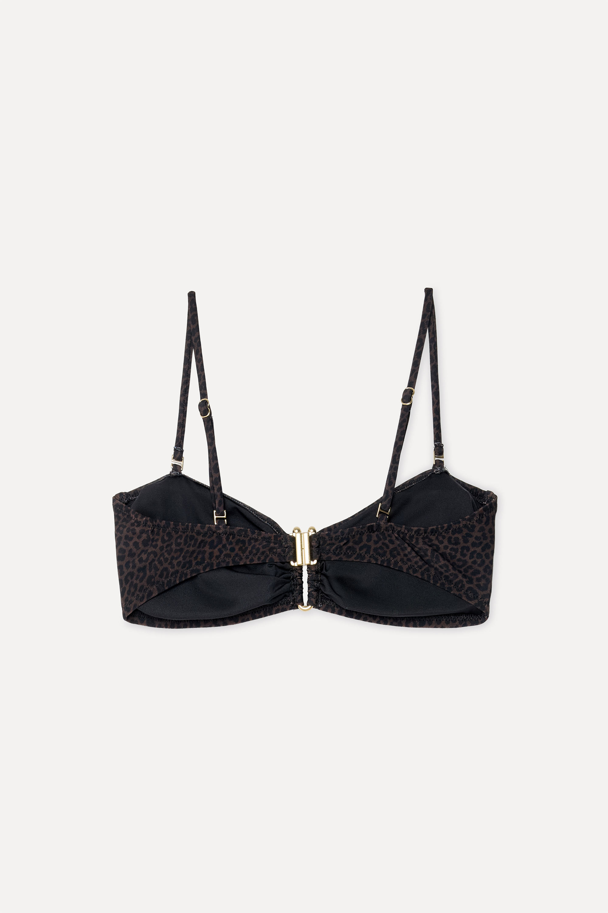 Kadın Leopar Tokalı Bikini Üstü