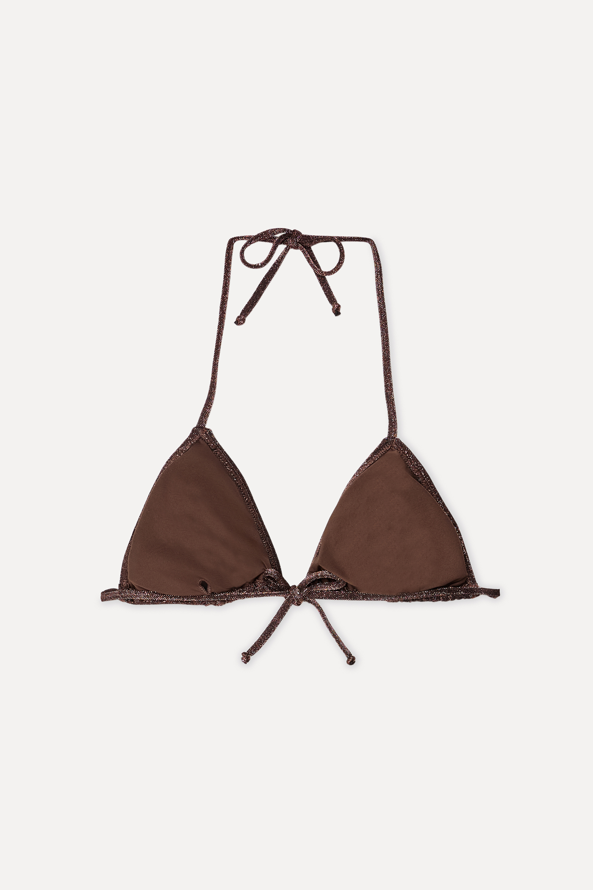 Kadın Bronz Üçgen Bikini Üstü