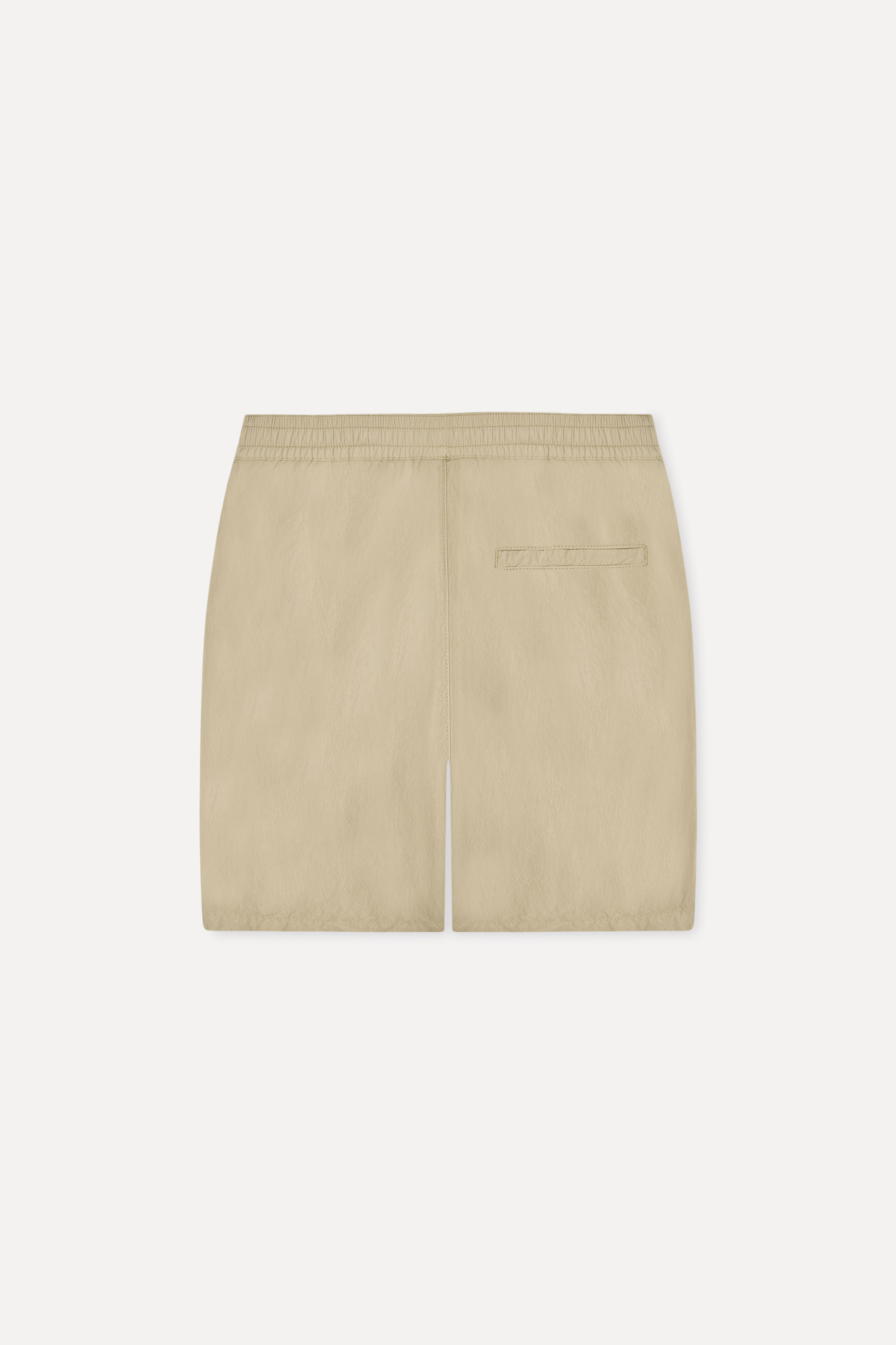 Erkek Bej Rengi Seersucker Straight Fit Şort