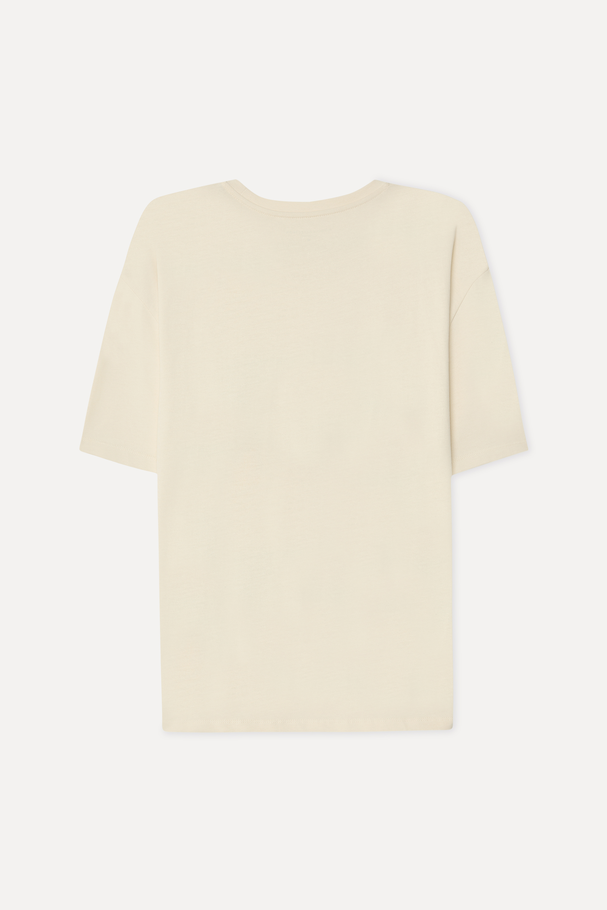 Erkek Taş Rengi Baskılı Comfort Fit Bisiklet Yaka T-Shirt