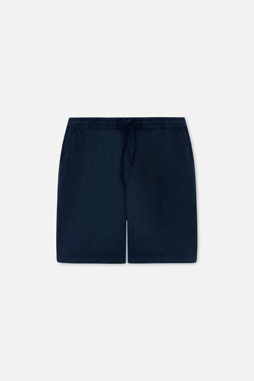 Erkek Lacivert Straight Fit Şort