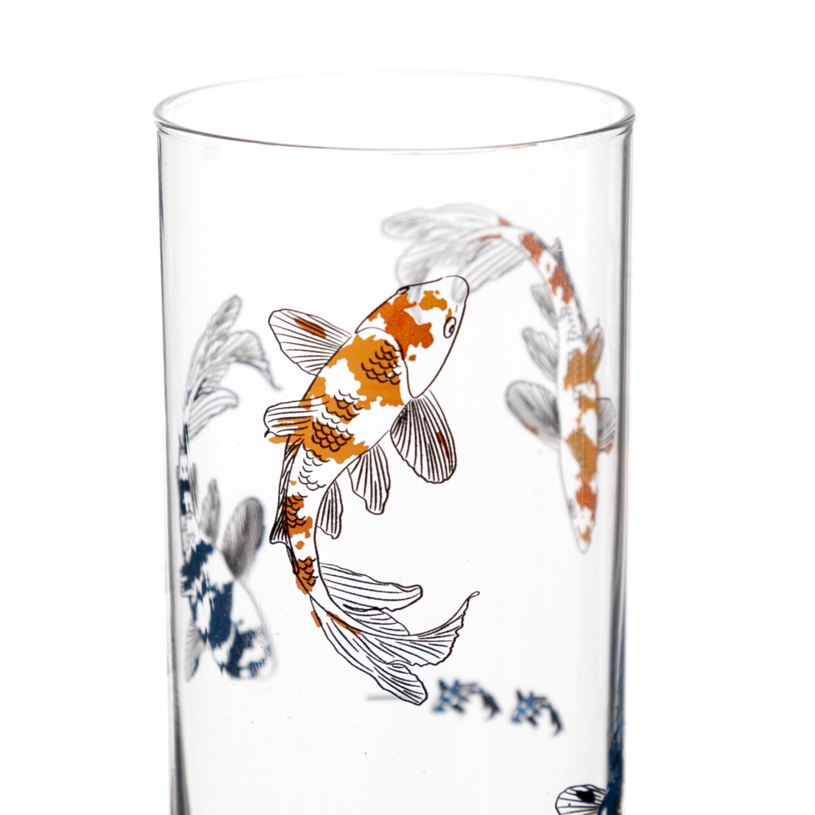 FISH RAKI KADEHİ MAVİ & TURUNCU - 195 ML