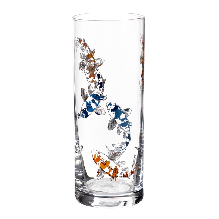 FISH RAKI KADEHİ MAVİ & TURUNCU - 195 ML
