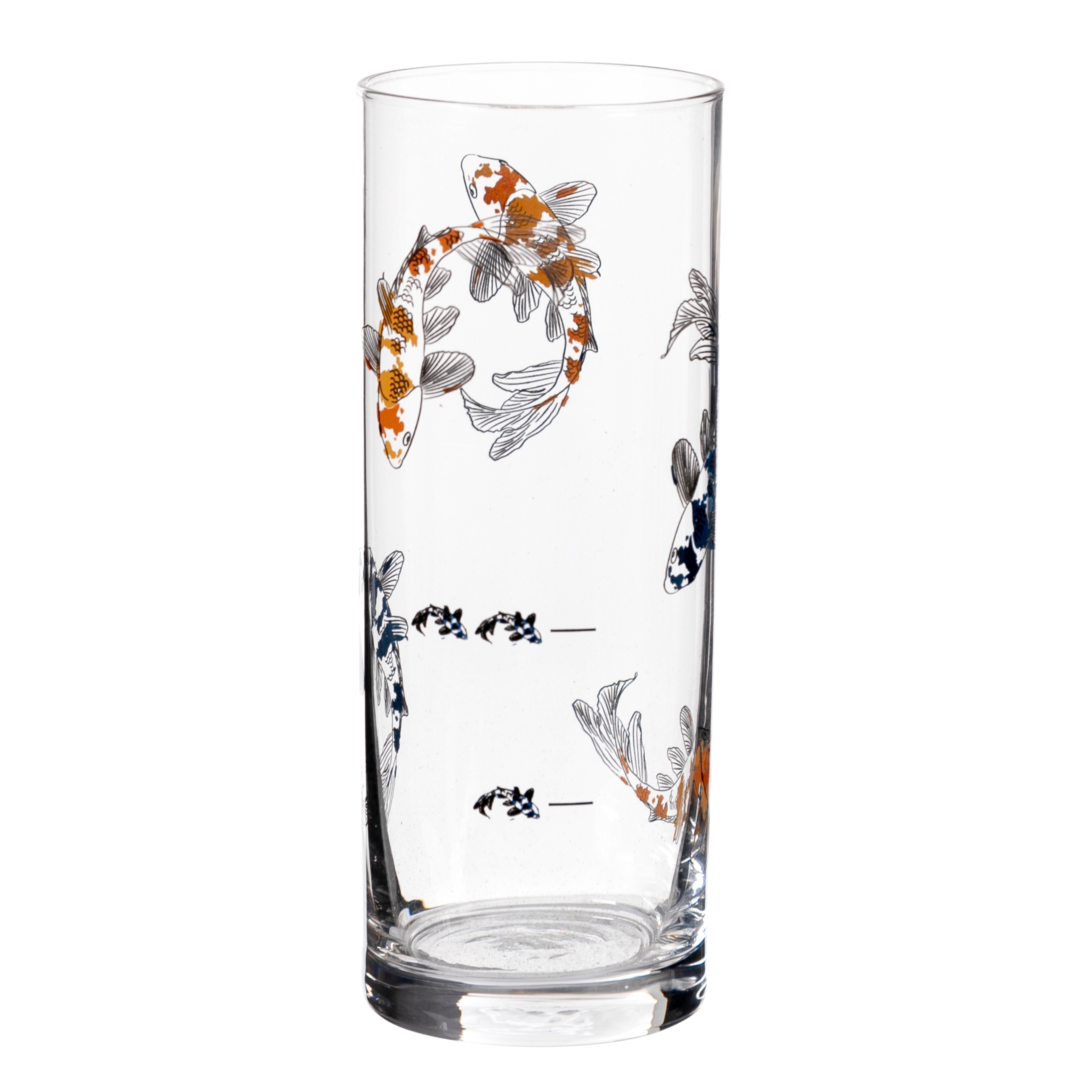 FISH RAKI KADEHİ MAVİ & TURUNCU - 195 ML
