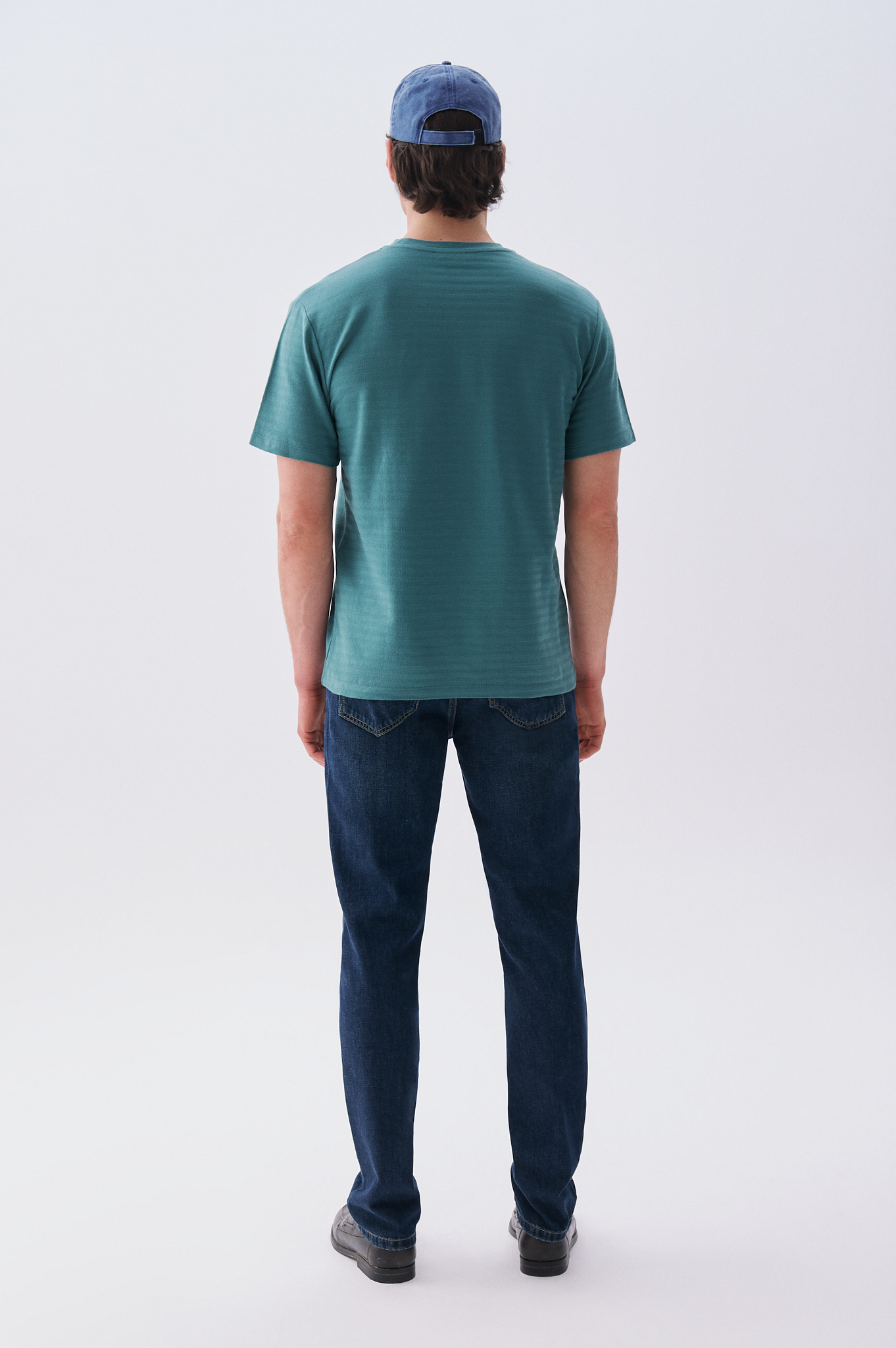 Erkek Yeşil Comfort Fit Bisiklet Yaka T-Shirt