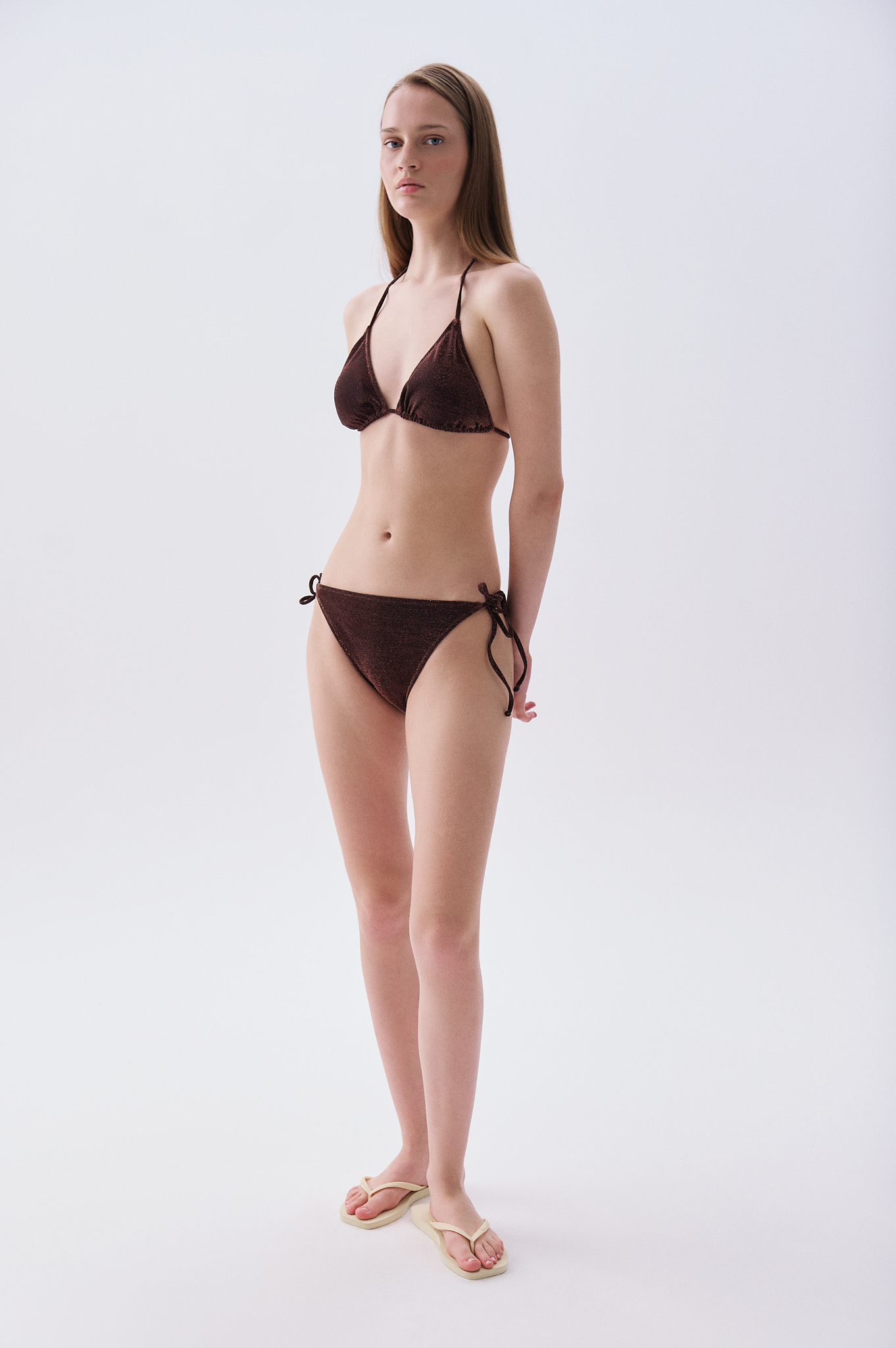 Kadın Bronz Bağlamalı Bikini Altı